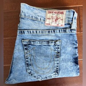 Men's True Religion Ricky Relaxed Straight Jean Shorts NWT Size 38